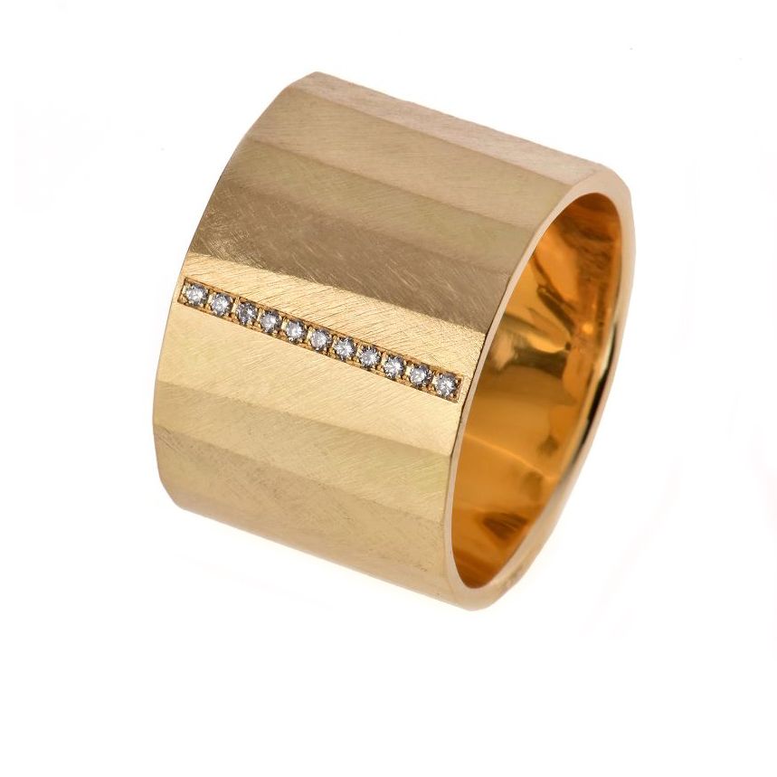 Matthias Grosche Facette Ring FairTrade Gold