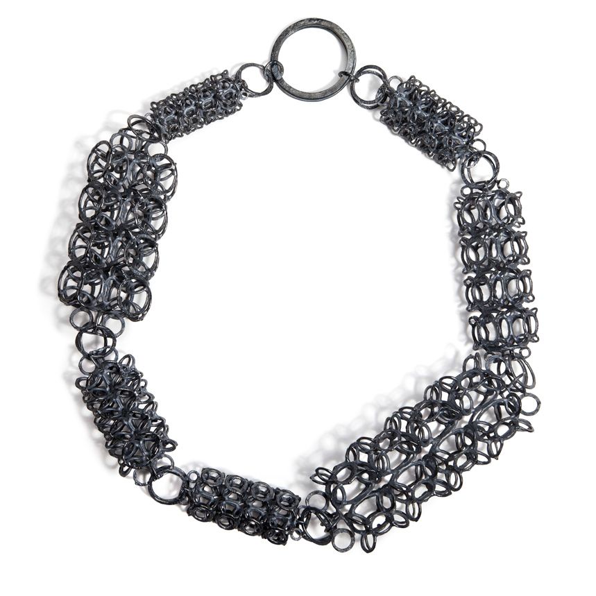 Collier 925/-Silber oxidiert