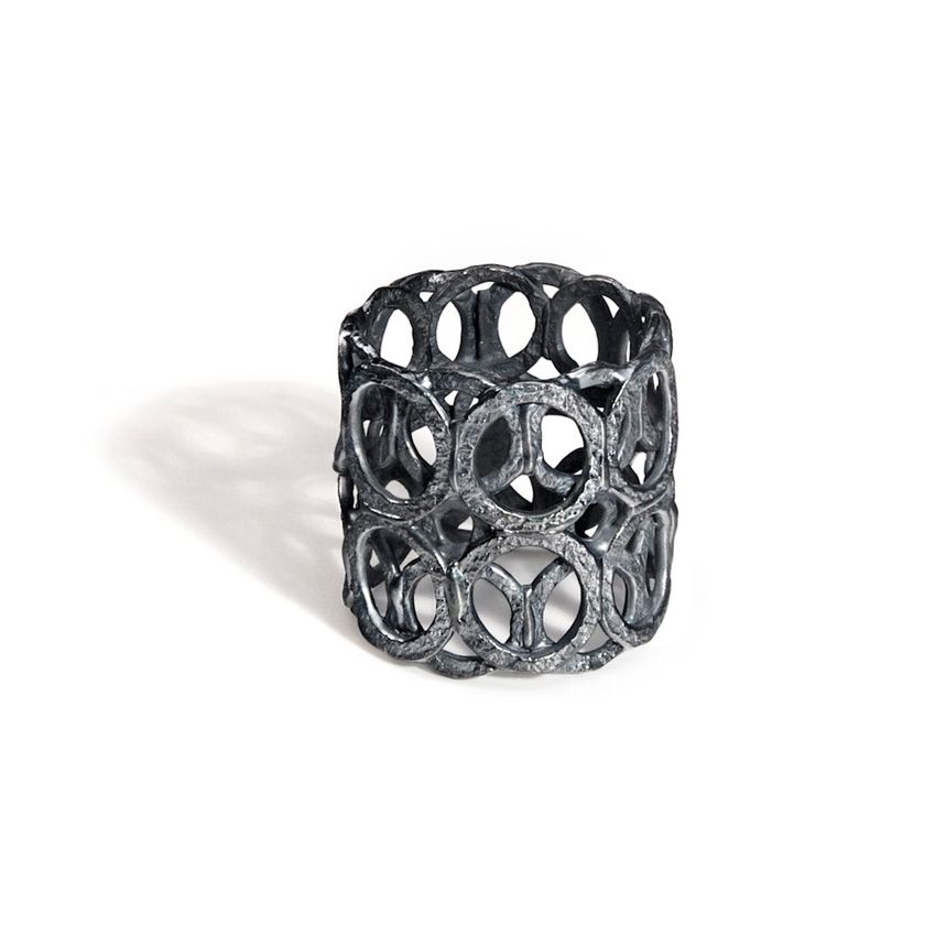 Ring 925/-Silber oxidiert